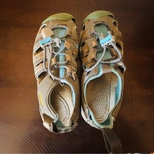 KEEN Newport H2 Waterproof Hiking Sandals Gray Blue Size 7.5 Women’s Trail